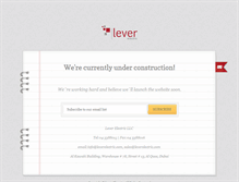 Tablet Screenshot of leverelectric.com